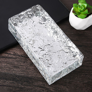 Texture solide K9 brique de cristal de meulage <span class=keywords><strong>fin</strong></span> brique de verre faite à la main cloison de séparation brique carrée claire - Product Image 1