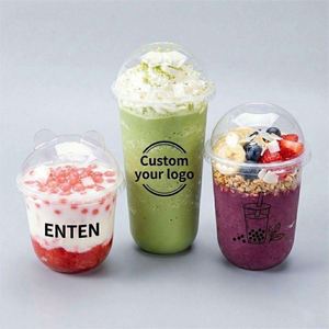 Vaso de Plástico Sellable de 95 mm con Logotipo Personalizado a Precio de Fábrica, Forma de U, Marca Huitianchen, para Té de Burbujas Boba, Jugo de Frutas - Product Image 3