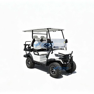 Carrito de Golf Eléctrico Todoterreno Blanco de 4 Plazas, Buggy para Turismo en Resorts - Product Image 2