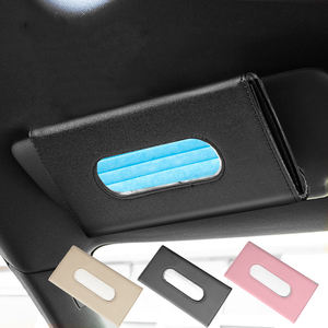 Venta caliente PU cuero <span class=keywords><strong>coche</strong></span> tejido envoltura asiento trasero reposabrazos colgante bolsa de almacenamiento soporte de tejido - Product Image 2