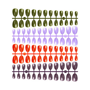 24 Uñas Postizas Cortas Redondas en Forma de Almendra, Uñas de Gel Sólido Transparente, Uñas Postizas de Alta Calidad para Arte de Uñas, Venta al Por Mayor - Product Image 5