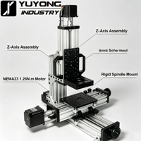 Kit mécanique CNC 3 axes pour bureau, cadre de fraisage DIY compatible avec moteur NEMA23 pour graveur sur bois (sans moteurs)