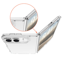 Accessoires mobiles, coque de téléphone transparente de qualité supérieure anti-jaunissement, pare-chocs souple en TPU+PC, dos rigide en PC pour iPhone Duo 18 Fold 18 Ultra