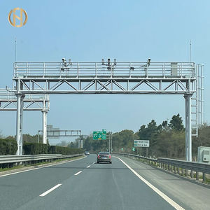 Poteau de signalisation routière en acier galvanisé pour les panneaux de direction, les panneaux de limitation de vitesse, les panneaux d'avertissement et l'équipement de sécurité routière - Product Image 4