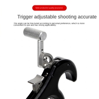 Déclencheur de tir à l'arc portable en alliage d'aluminium à 4 doigts pour la chasse, marque HT Custom, vente en gros