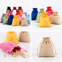 Pochette en toile de jute personnalisée avec cordon de serrage, sac réutilisable en jute avec impression de logo pour la décoration de mariage, les cadeaux et les événements