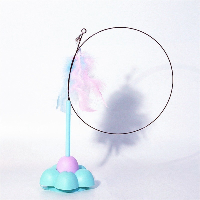 Blue Flower Suction Cup Cat Tweezers