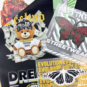 Kustom semua desain panas Transfer hewan peliharaan kaus vinil besi stiker stiker plassol siap tekan stiker panas dengan DTF - Product Image 2