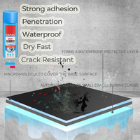 SANVO Nano Spray imperméabilisant anti-fuite, revêtement en caoutchouc liquide, spray de caoutchouc pour sceller les fuites et les fissures dans le béton et le métal