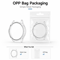 Film intégré en PC mat, couverture intégrale anti-rayures pour Samsung Galaxy Watch 7 6 5 FE 40 44 mm, coque de montre intelligente facile à poser