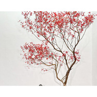 Árbol de Arce Rojo Artificial de Fibra de Vidrio para Ingeniería Paisajística, Árbol para Fondo de Boda, Jardín, Patio y Paisajismo