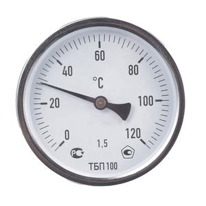 Termômetro Industrial Bimetálico para Tubo de Água Quente 0-120 Celsius - Product Image 1