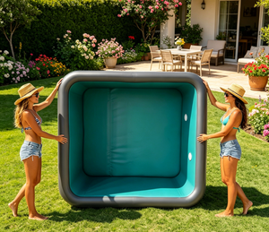 <span class=keywords><strong>Piscine</strong></span> gonflable de luxe en PVC pour l'extérieur, facile à assembler, livrée avec des kits de réparation, accepte les commandes OEM/ODM, idéale pour les enfants ou la famille. - Product Image 5