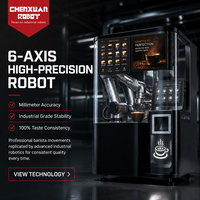 Solutions complètes d'automatisation robotique, station à café, systèmes de robots industriels, configuration modulaire, distributeur automatique intelligent