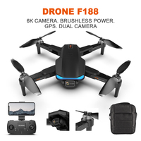 Meilleur drone 2023 F188 Moteur sans balais Pliable Suivez-moi Caméra Full HD Petit drone Mini drone pour enfants Télécommande Prix bas