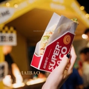 Cajas de Papel Kraft Desechables con Logotipo Personalizado para Restaurantes, Envases de Comida para Llevar, Contenedor para Tacos - Product Image 2