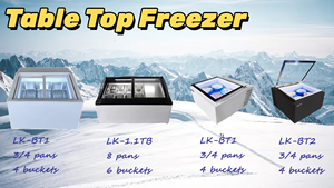 Réfrigérateur de glace de dessus de <span class=keywords><strong>table</strong></span> vitrine <span class=keywords><strong>d</strong></span>'affichage de réfrigérateur de glace avec le bon <span class=keywords><strong>prix</strong></span> - Product Image 2