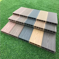 Planche de terrasse composite WPC moderne pour jardin d'hôtel, imperméable, avec surface texturée, durable, ignifuge et antidérapante