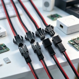 Câble de raccordement personnalisé SM 2P mâle-femelle avec connecteur à boucle, câble de raccordement isolé en PVC pour petits équipements électroniques - Product Image 5