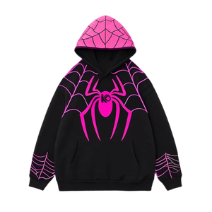 <span class=keywords><strong>Felpa</strong></span> personalizzata da uomo in forma regolare con stampa a ragnatela stampa digitale 100% poliestere per tasche stagione invernale - Product Image 3