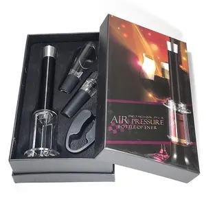 Venda quente bar acessórios de vácuo conjunto bomba aerador garrafa rolhas garçons wine opener foil cortador