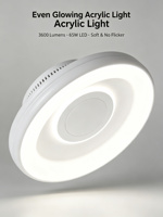 Ventilateur sans pales Yeyun avec purificateur d'air, variateur d'intensité LED, 6 vitesses, pour la maison
