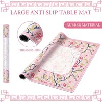 Tapis de Mahjong américain en caoutchouc antidérapant et insonorisant, housse de table de jeu multi-usages pour Mahjong, cartes et jeux de tuiles