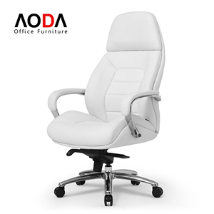 Silla de Oficina Resistente para Personas Altas y Grandes, Silla Ejecutiva de Cuero con Base de Aleación de Aluminio, Sillas de Oficina <span class=keywords><strong>Makro</strong></span>, Sillas de Oficina para Jefes - Product Image 1
