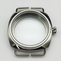 Cassa per Orologio in Acciaio Inossidabile da 45mm, Parti per Modifica Orologi Compatibili con Movimento a Carica Manuale ST3600, Movimento Meccanico ETA6497 / ETA6498