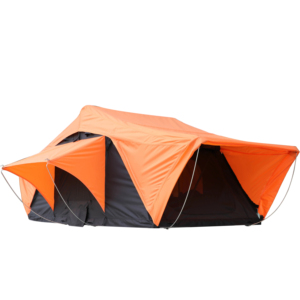 OEM polialgodón plegable techo superior tienda al aire libre de calidad suave Shell impermeable Camping tienda en la azotea - Product Image 1