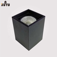 Plafonnier LED GX53 à montage en surface, 7W 12W, carré réglable en aluminium, éclairage de plafond noir/blanc pour hôtel et salon