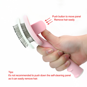 Spazzola autopulente Baoli Long Pins <span class=keywords><strong>con</strong></span> punti per la pulizia profonda del pelo di cani e cuccioli, rimuove il pelo in eccesso - Product Image 3