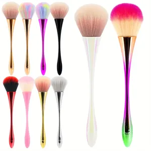 14 Styles Nail Dust Cleaning <b>Brush</b> Professional Nail Art Make Up <b>Brushes</b> <b>Long</b>-<b>Handled</b> Super Fluffy Dust Removal Manicure Tools - Product Image 1
