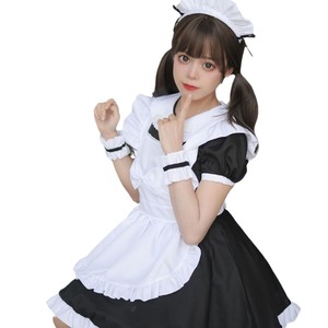 Zixiao Maid Costume Black Lolita Style Dress Women Adult Anime Cosplay Uniform Plus Size - Product Image 4