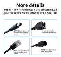 Passif tout en tout hors Poe Splitter Poe Injecteur 10/100mbps Power Over Ethernet Kit pour CCTV