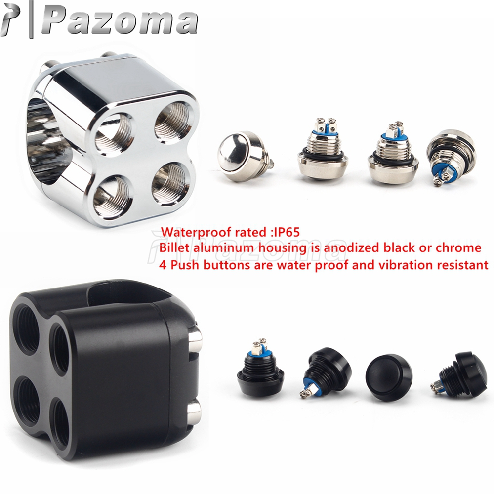 Interruttore Manubrio Moto 22mm - Pulsante Luci, Frecce, Clacson Per Manubri Da 7/8 Pollici