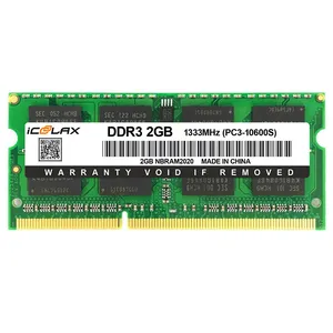 ICOOLAX热卖10600S笔记本电脑内存Ram DDR3 1333MHz 2GB内存ram ddr3