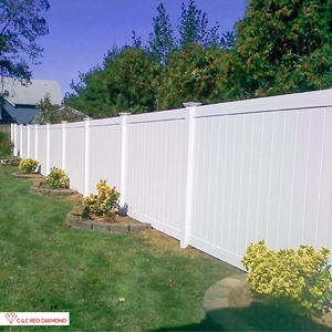 <span class=keywords><strong>Los</strong></span> <span class=keywords><strong>Angeles</strong></span> phổ biến ngoài trời UV chống thấm nước chống thối trắng đầy đủ sự riêng tư Vinyl hàng rào - Product Image 3