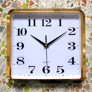 10 Inches <strong>Small</strong> Quartz Analog square <strong>Wall</strong> <strong>Clock</strong> - Product Image 2
