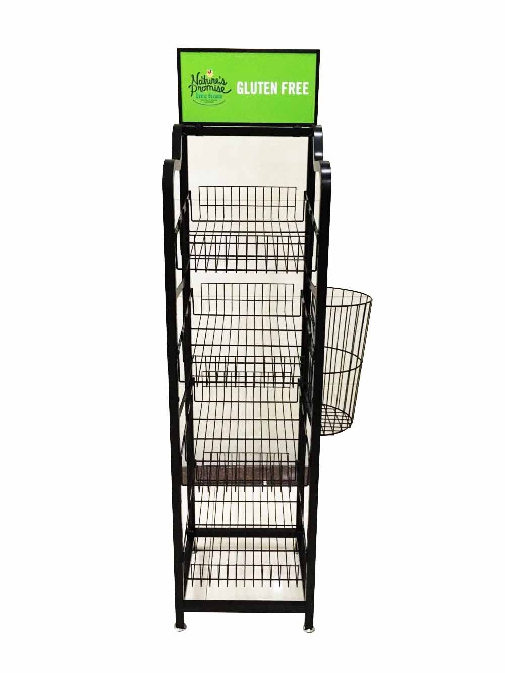 Metal Food Bakery Bread Display Racks Supermarket Stand for Effective Product Showcase — view 5