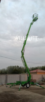 Vente d'usine, nacelle élévatrice à flèche télescopique remorquable Sky Trailer certifiée CE, 10 à 20 m