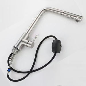 SUS 304 Pull-Down Kitchen Faucet with 360 Swivel <b>Spray</b> High-Arc Spout and Water-Efficient Stream for Modern Sinks - Product Image 4