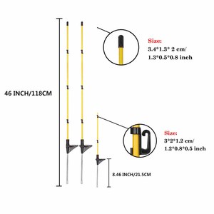 Sợi thủy tinh hàng rào bài, đi bộ trong điện hàng rào bài, sân vườn bãi cỏ đi bộ trong tạm thời sợi thủy tinh điện hàng rào bài - Product Image 3