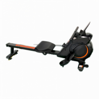 Máquina de Remo Magnética Plegable con Transmisión por Correa, Equipo de Fitness Cardiovascular para Uso Doméstico en Interiores, Capacidad de 120 kg