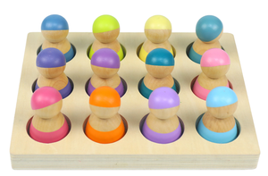 Muñeca Educativa <span class=keywords><strong>de</strong></span> Madera <span class=keywords><strong>Rainbow</strong></span> <span class=keywords><strong>Friends</strong></span>, Juguete Montessori para Niños, Manualidades Familiares, Muñeca Colorida DIY - Product Image 4