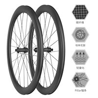 Set Roda Sepeda Anak 12 inci dari Alloy, Kompatibel dengan Rem Cakram Ganda & V-Brake, Lapisan Powder Coating yang Tahan Lama