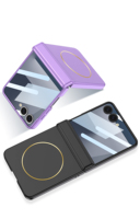 Funda Magnética de Lujo para Z Flip 5/6/7 con Protector de Pantalla, Diseño Resistente a Golpes y Agua