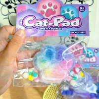 Mainan Silikon Lucu Ukuran Besar Bentuk Cakar Kucing, Alat Pengurang Tekanan Slow Rebound, Mainan Squishy Kartun untuk Meredakan Stres
