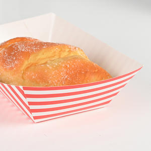 Plateau de service en papier kraft écologique avec logo personnalisé boîtes en forme de bateau pour aliments à emporter plateau en papier alimentaire - Product Image 4