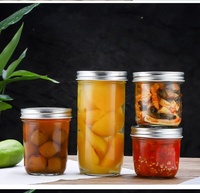 Vente en gros Bocal en verre Xuzhou 100ml 200ml 250ml 300ml 400ml Emballage en verre alimentaire pour confiture de beurre d'arachide avec couvercle en métal